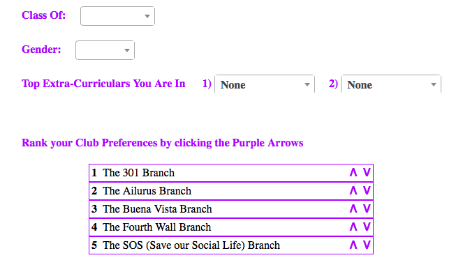 snippet of branches form